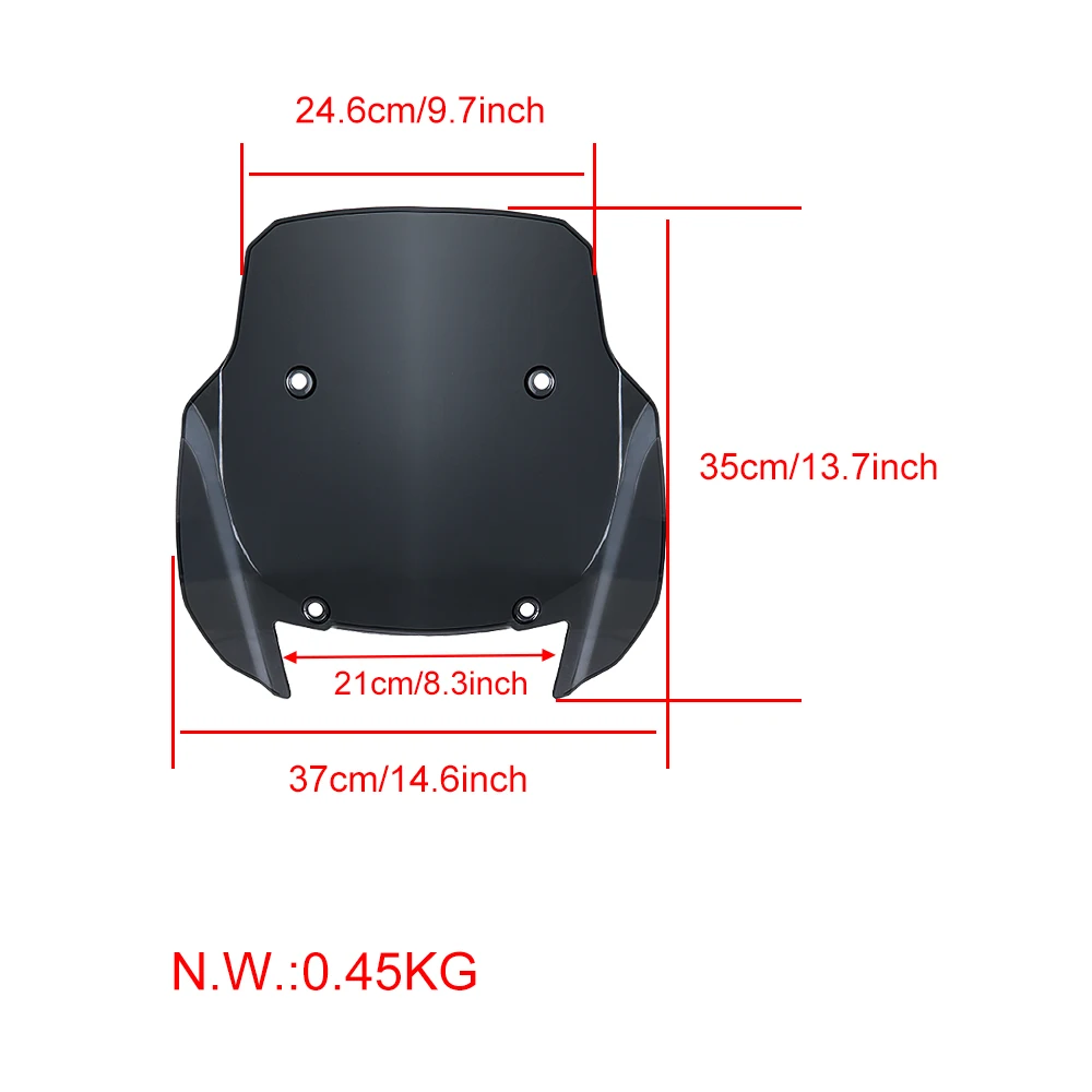 Wukma Motorcycle Accessories Windshield For Harley Pan America 1250 1250S Windscreen Wind Deflectors Screen Visor Protector