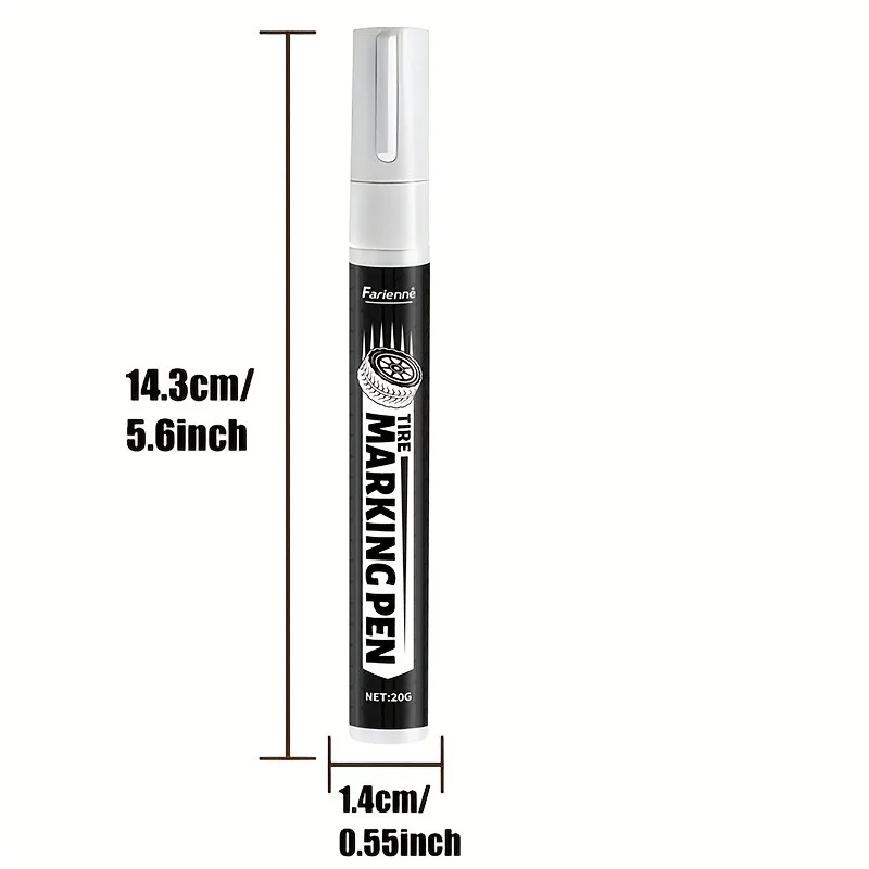 Heavy-Duty Tire Art Marker: Waterproof Fade-Resistant, Portable Tool for Wheel Customization