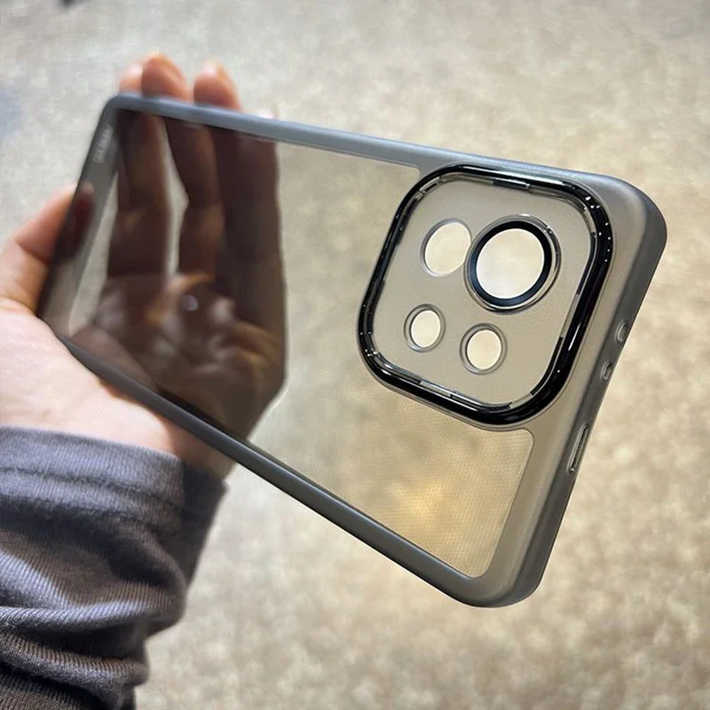 Xiaomi 11 lite 전화 케이스 Xiaomi11 lite 5G NE 케이스 Xiaomi Mi 11 lite 럭셔리 소프트 범퍼 클리어 백 커버