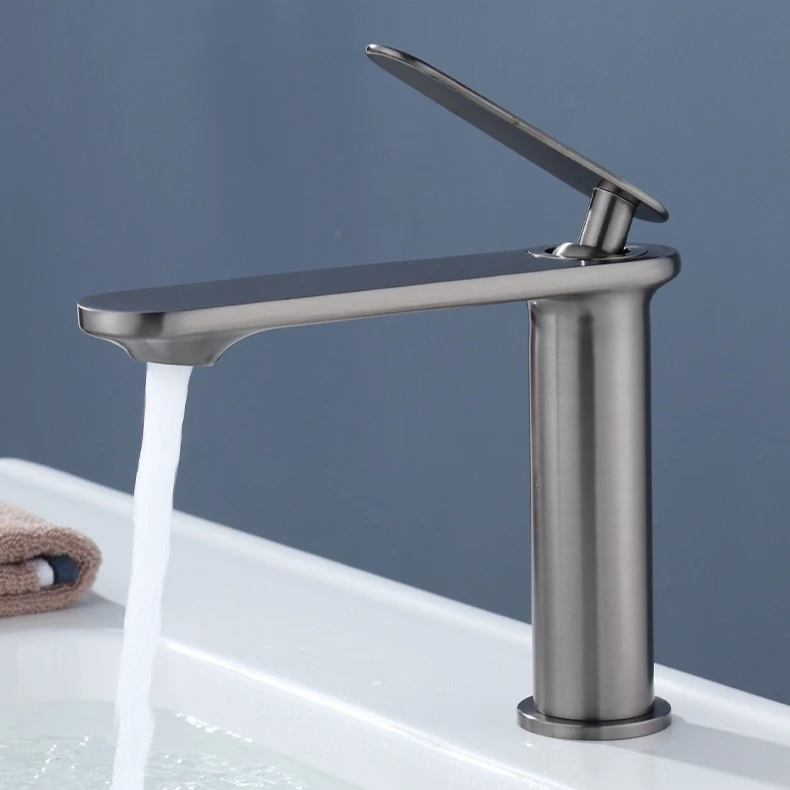 مغسلة الحنفيات المرحاض كونترتوب صنبور حوض خلاط بندقية رمادي الحمام صنبور الساخن والبارد صنبور حوض خلاط صنبور خزانة حمام