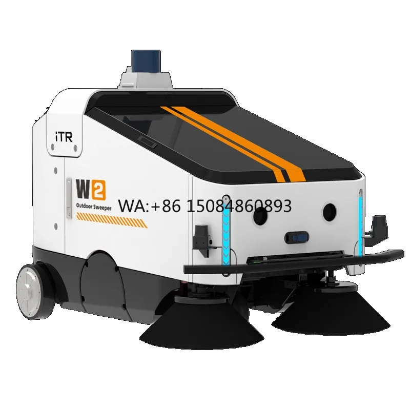 Leaf SweeperSweeper W2 Smart Outdoor Cleaning Robot 980mm Sweeping Width Dust Inhibition For Airport & Commercial Squaregardenin