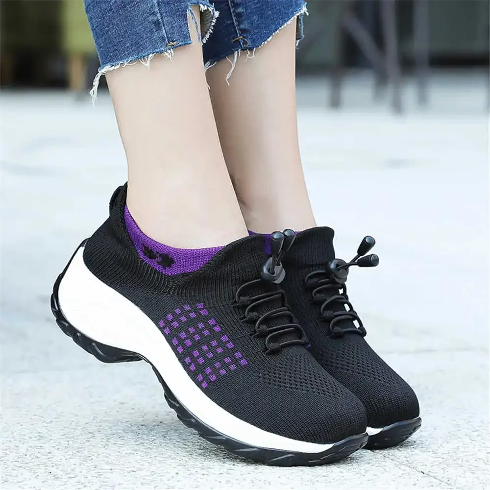 Height Increasing Non Slip 46 Size Sneakers Tennis Flat Shoes Woman 2024 Summer 2024 Trends For Women Sports Tenise Vintage