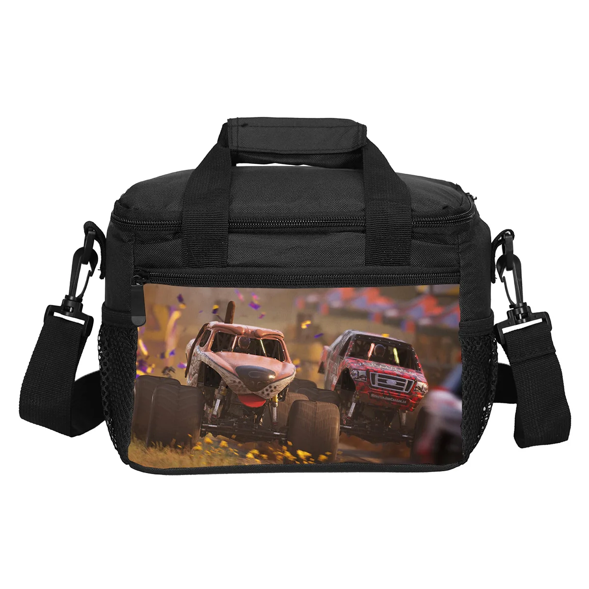 Monster Jam lunch bag practical cartoon print for male and female students, school and office workers, the best companion