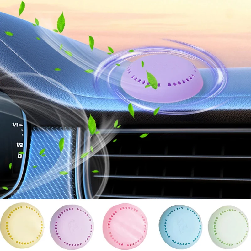 Solid Air Freshener Toilet Deodorant Diffuser Stick-on Round Diffuser Box Home Closet Deodoriser Box Stick Anywhere