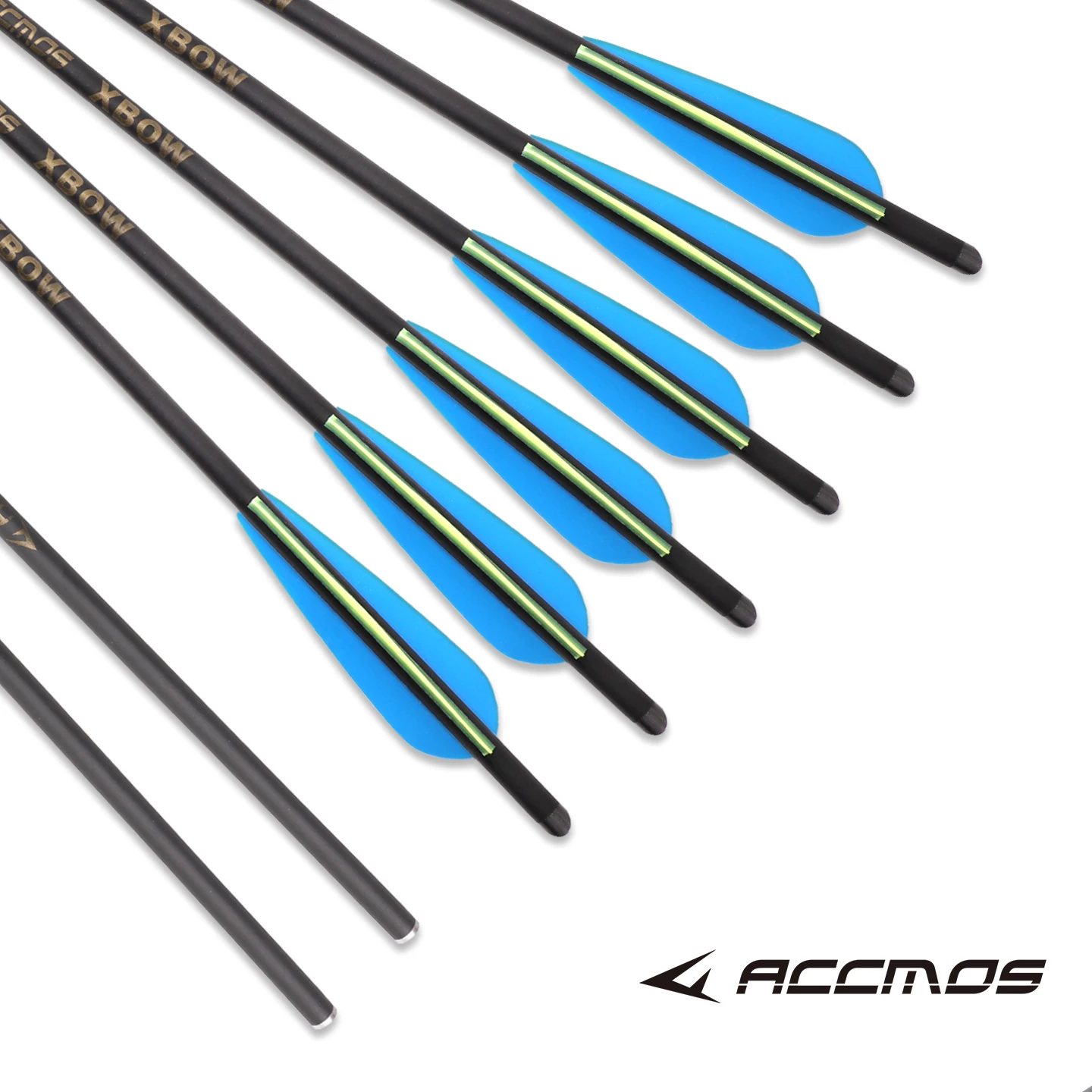 

12pc OD8.8mm ID7.6 mm Carbon Arrow 20Inches for Crossbow Bolt Spine 400 DIY Archery Accessories NO Arrow Tips