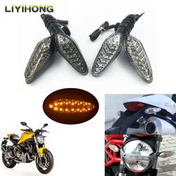 Motorcycle Turn Signal Indicator Light Blinker Lamp For DUCATI Monster 659 696 796 797 1100/S/EVO 1200 Streetfighter 848