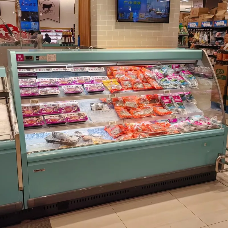Customize Upright Refrigerated Showcase Open Chiller Without Door Single-Temperature Air Cooling Cold Drink Refrigerator