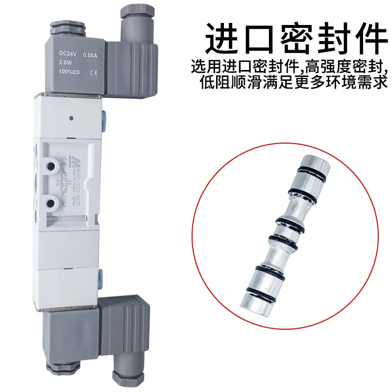 Gold 2-position 5-way, 3-position 5-way MVSC-220-4E2/C/R Solenoid Valve