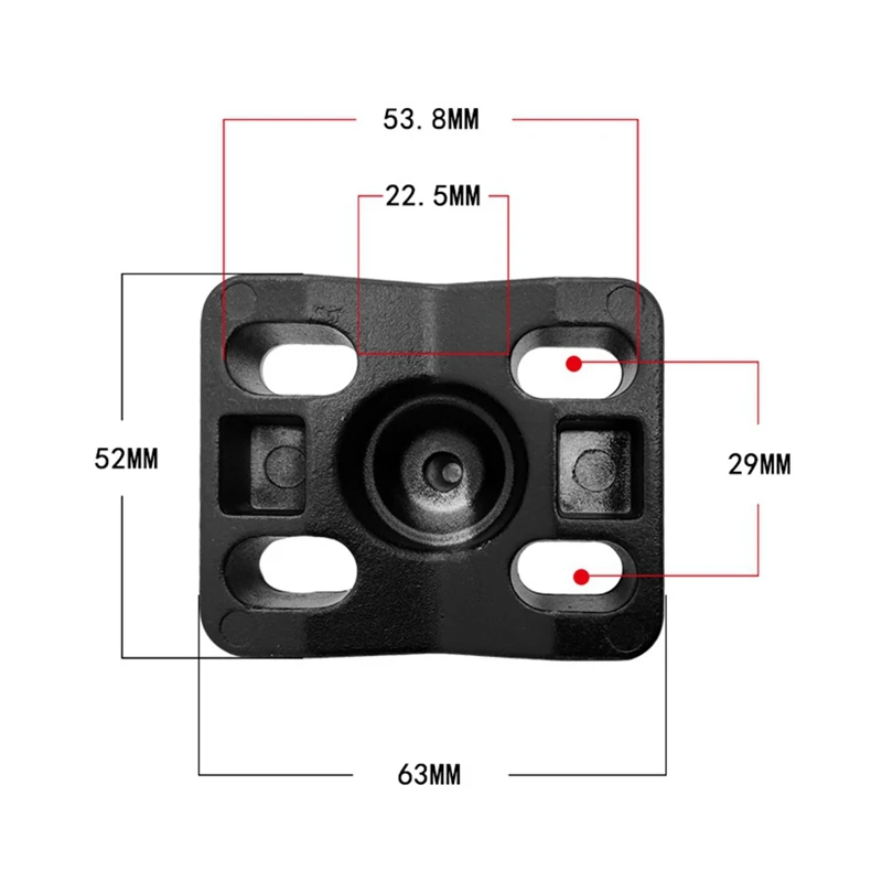 DT98 Ball Rail Mount for Garmin 1.5 Inch Fish for Finder Bracket Double Socket Motorcycle Handlebar