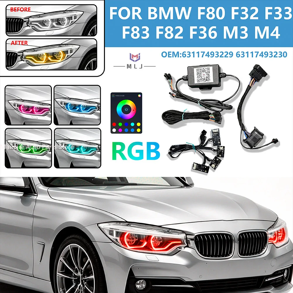 FOR BMW F80 F32 F33 F83 F82 F36 M3 M4 RGB headlight plug wiring harness internal wiring harness OE 63117493229 63117493230