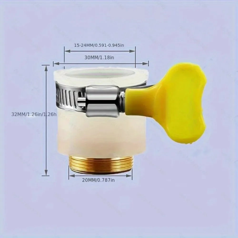 1 Pc Faucet Hose Adapter, Kitchen Sink Faucet To Garden Hose Adapter, Compatible with Multi-Water Filters, Brass Connector