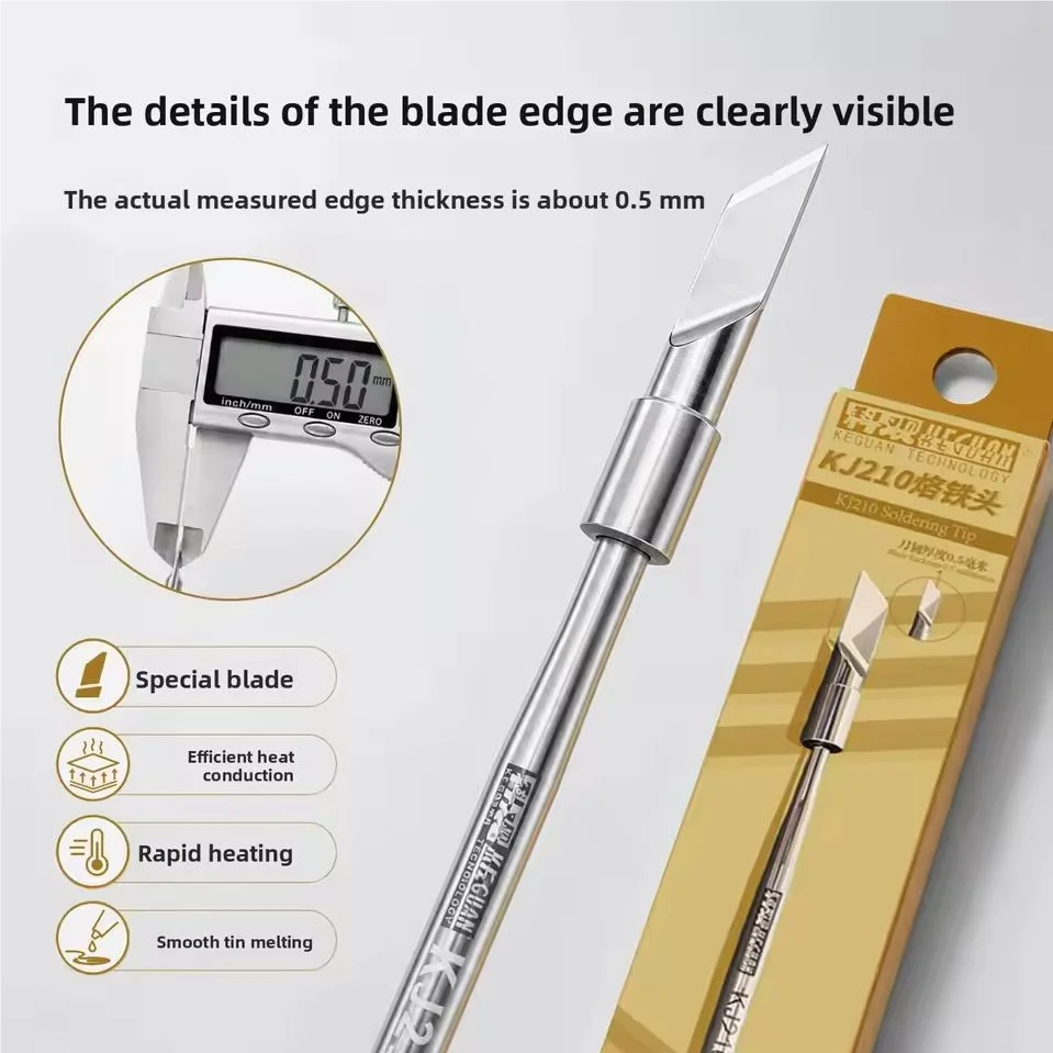 KEGUAN KG-KJ210 Camera Specific Soldering Iron Tip Suitable For C210 Series Welding Stations For Professional Phone Camer Repair