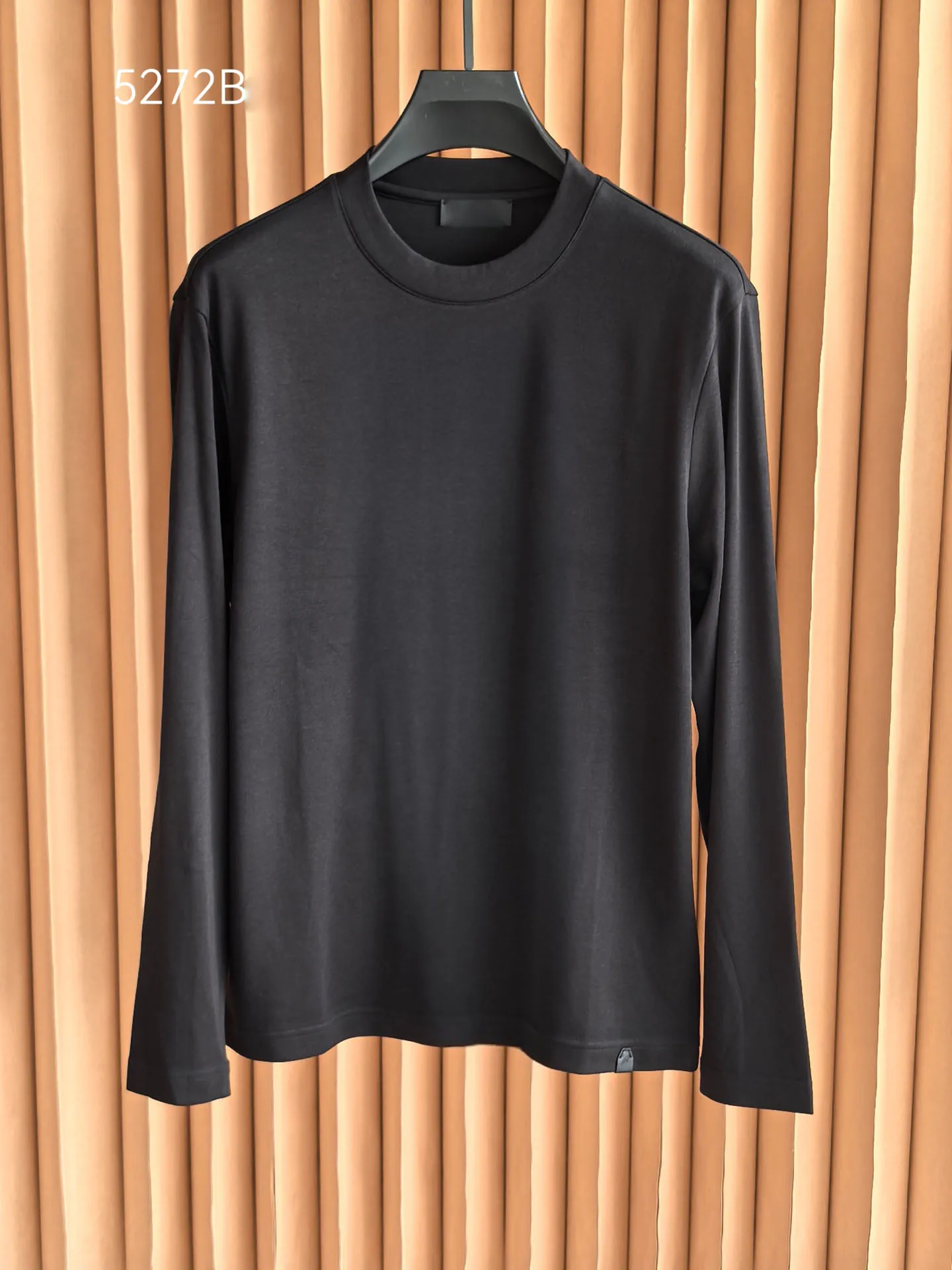 SIJITONGDA 2026 men's autumn and winter new wool double-sided blended semi high neck long sleeved base sweater M-3XL