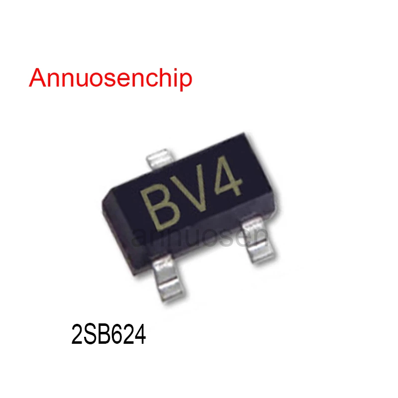 100PCS New and Original PNP Epitaxial Planar Transistors B624 SOT-23 2SB624