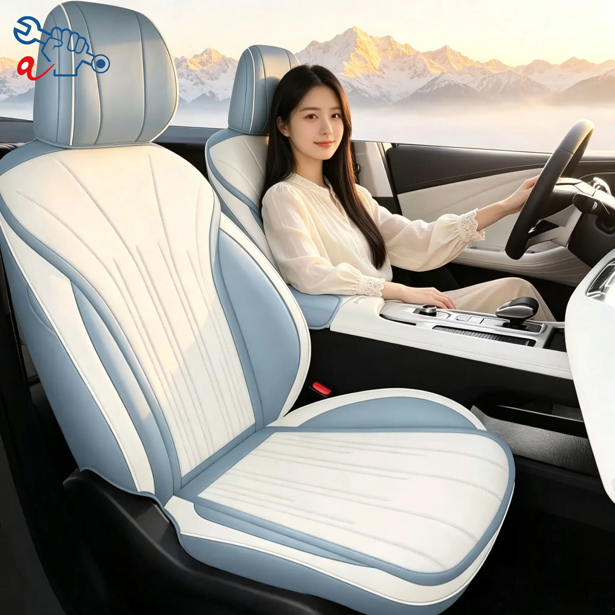 Left‑Drive Car Seat Cover For Chery Fulwin A8 2024‑2026 All‑Weather Auto Seat Cushion Modified Interior Full Surround Seat