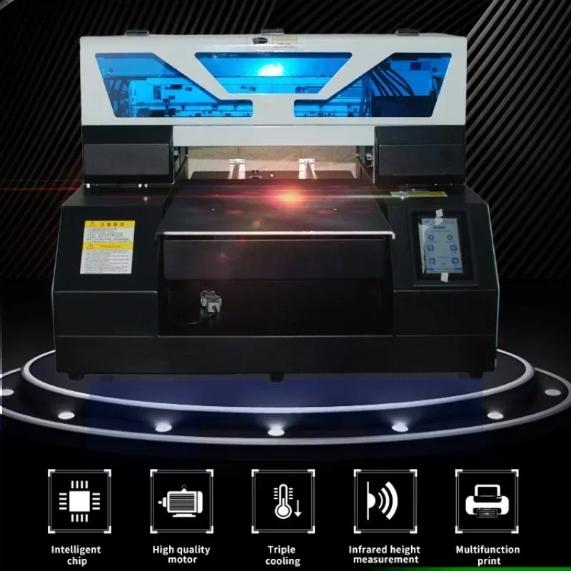 VEVOR Flatbed Printer  Upgrade A3-19 UV Multifunction Automatic Height Adjustment And Bottle Printer Multicolor