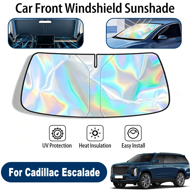 

Windshield Sun Shade For Cadillac Escalade Foldable UV Reflective Front Window Sun Protection Cover Accessories