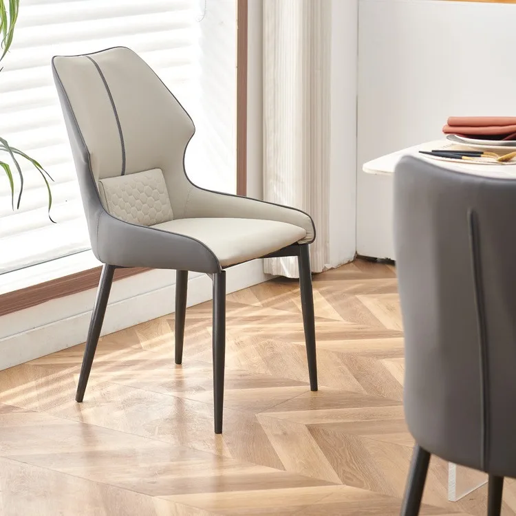 Italian light luxury restaurant chair designer simple modern home high-end small apartment nail art dining chair durable