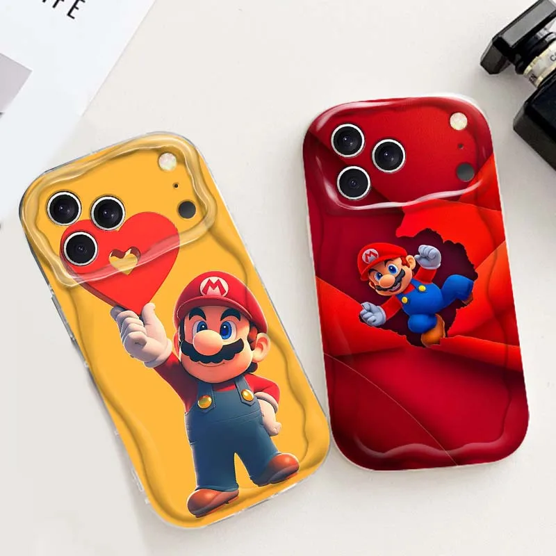 

M-Marios Popular Creative Art For Apple iPhone 17 16 16E 15 14 13 12 11 XS Air Pro Max Plus Wave Oil Soft Funda Phone Case