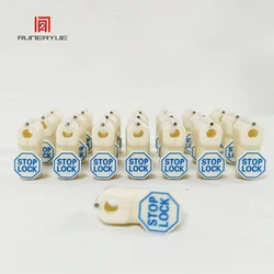 100 pcs/Bag White 6mm EAS Security Tag Stop Lock Hook Security Display Hook Anti Theft Stoplock