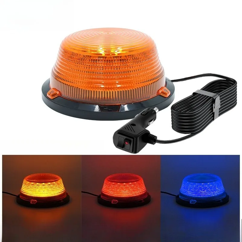 

For Ambulance Engineering School Bus LED Roof Mount Strobe Warning Light Blue Flash Emergency Beacon Signal Lamp Accessories