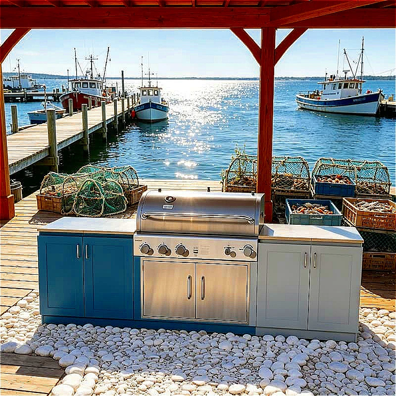 Premium Outdoor Kitchen Island Cart With Propane Gas Grill Sink Storage Drawers For Patio Garden Deck Villa Customized
