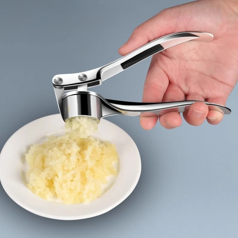 Thickened Zinc Alloy Manual Garlic Press Ginger Paste Maker Household Fruit Vegetable Kitchen Gadgets and Accessories