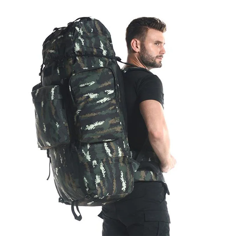 Mochila táctica 1000D impermeable con marco – 100L exterior - imagen 5