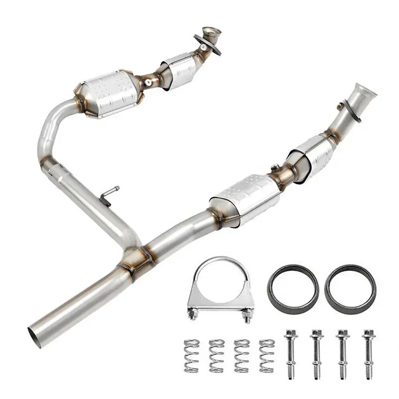 Factory Price Auto Parts Exhaust Muffler Y Pipe Catalyst Catalytic Converter For 2004 2005 2006 Ford F 150 4.6L V8 4WD