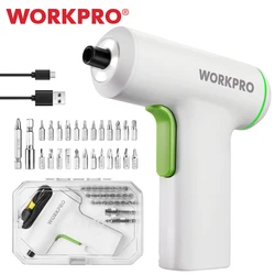 WORKPRO 3.6v Cordless Electric Screwdriver 1500mAh Rechargeable With 24 Pcs Bits Multifunctional Electric Screwdriver Sets