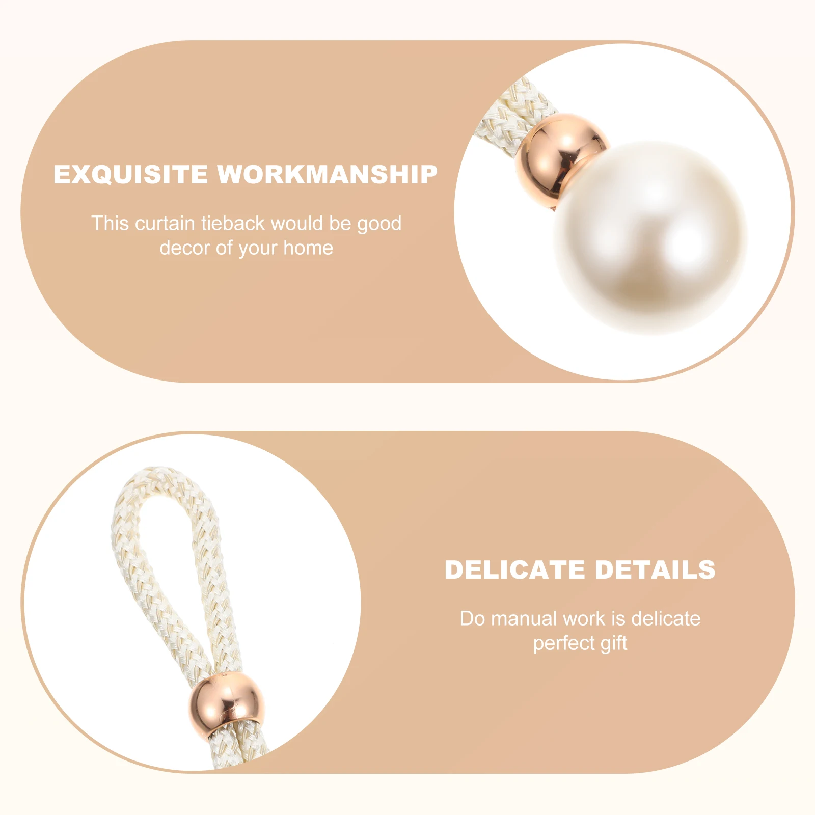 2 قطعة رباط للستائر اللؤلؤي قابل للتعديل الأشرطة الزخرفية للمنزل فندق نافذة الباب ستارة تثبيت أبازيم مجموعة #1