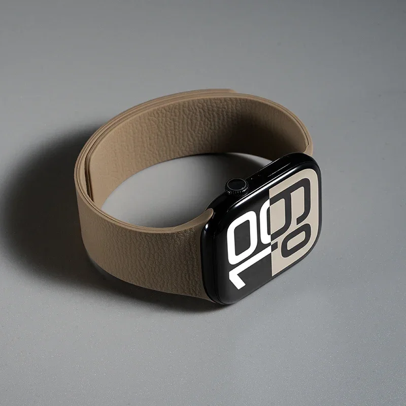 Silicone Magnetic Strap for Apple Watch Bands 46mm 45mm 49mm 44mm 40mm 41mm 42mm Correa iWatch Series10 11 SE3 9 8 7 6 Ultra3 2
