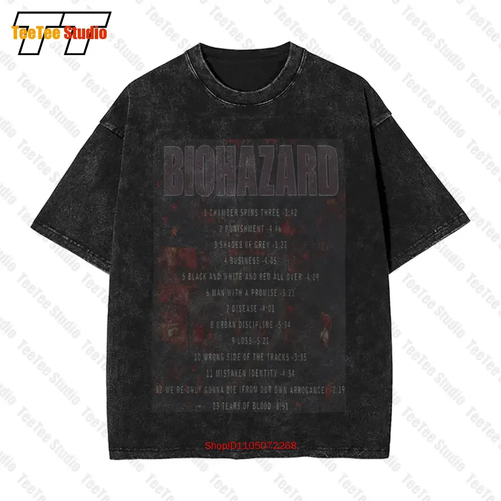 Biohazard Band Urban Discipline Basic Black Short Sleeve Vintage Oversized T-Shirt Vtg H5719 TNV1