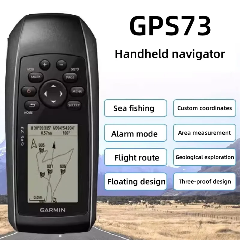 Outdoor Handheld GPS 73 Marine Floating Measurement Acreage Mapping Navigator Latitude Longitude Positioning Coordinates