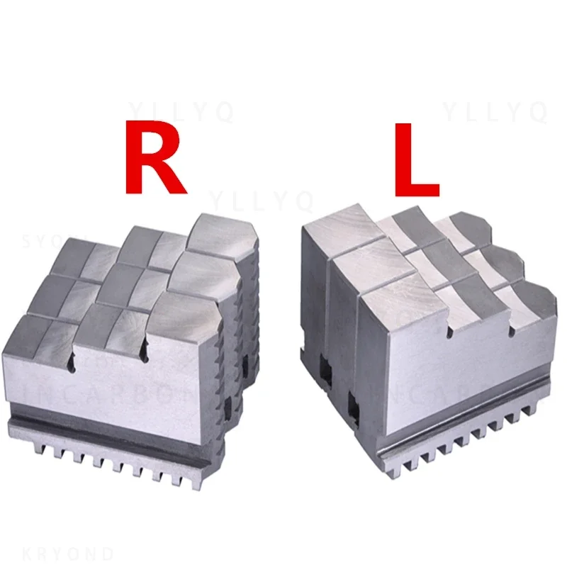 3PCS K11-80 K11-100 K11-125 K11-130 K11-160 K11-200 Positive Chuck Jaws Set for Universal 3-Jaw Mechanical Lathe