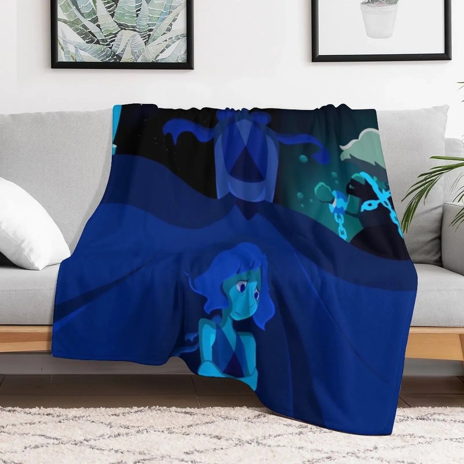 Lapis Lazuli Steven Universe Throw Blanket Retros Comforter funny gift Blankets