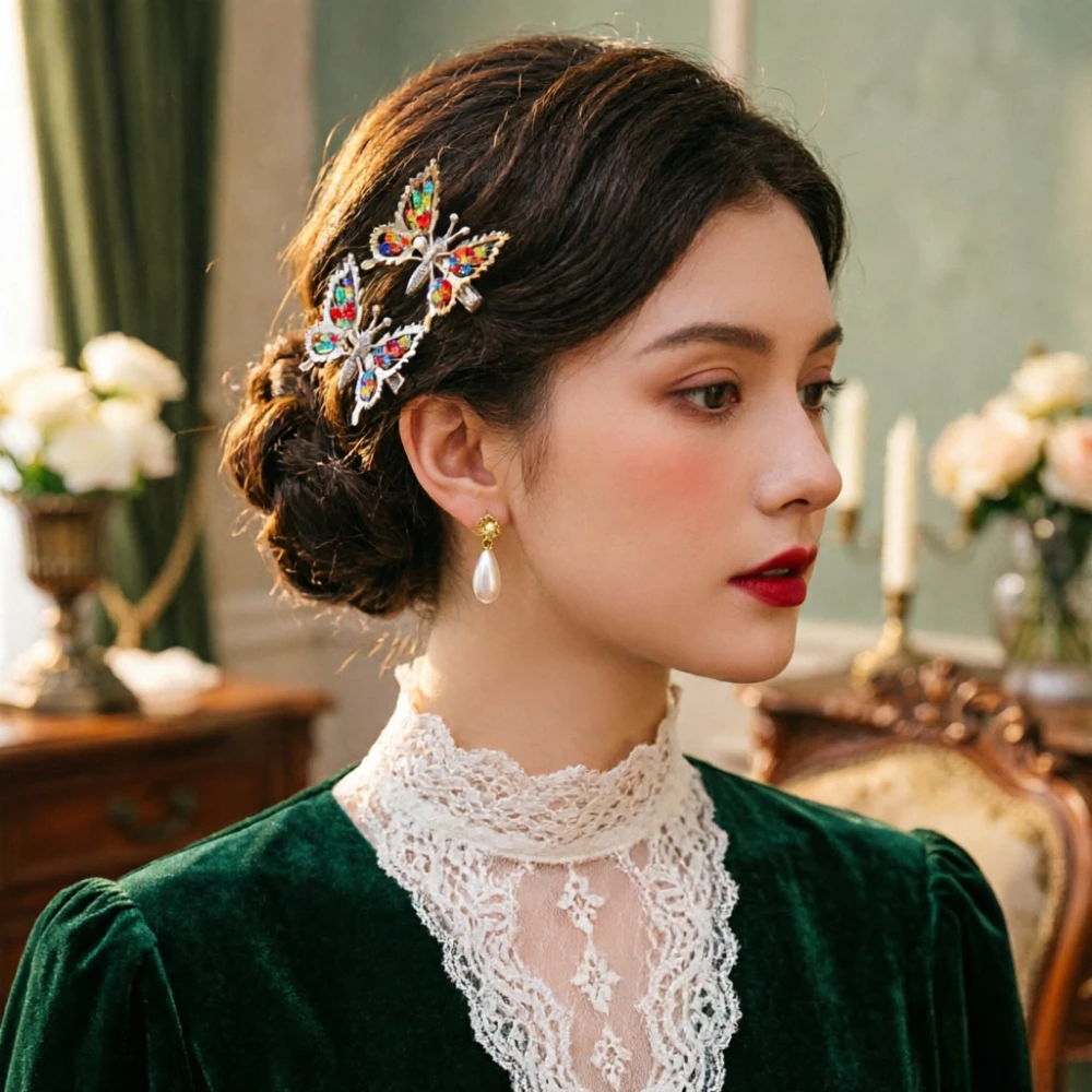 

Fashion 3D Moving Butterfly Hair Clips Sparkling Moving Wings Hair pins Barrettes Decoration Hair Accessories for Women Girl Kid