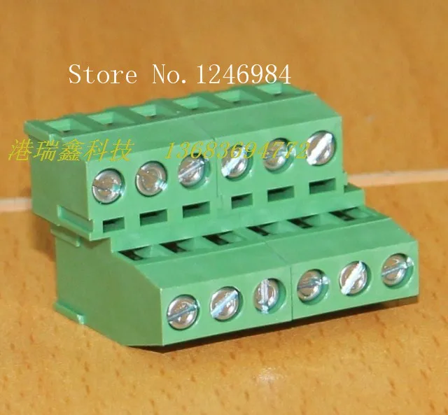 [SA]DECA Taiwan Progressive Alliance pitch 5.08 Straight Leg 6 green terminal blocks MB362-508M6--20pcs/lot