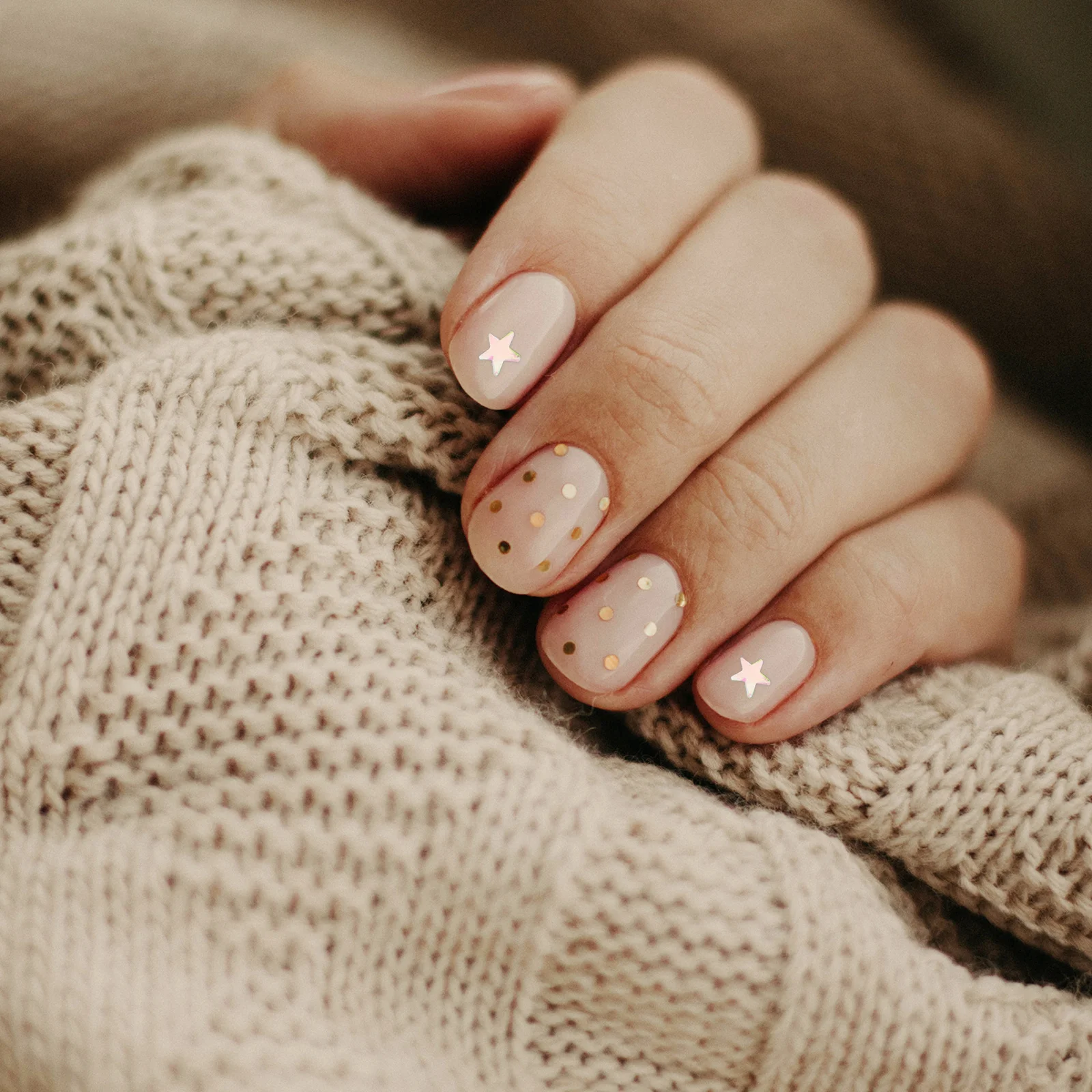 DIY Nail Art Sequins 6 Boxes Star Shaped Decals for Professional Learners Party Wedding Decor Nail Sequins