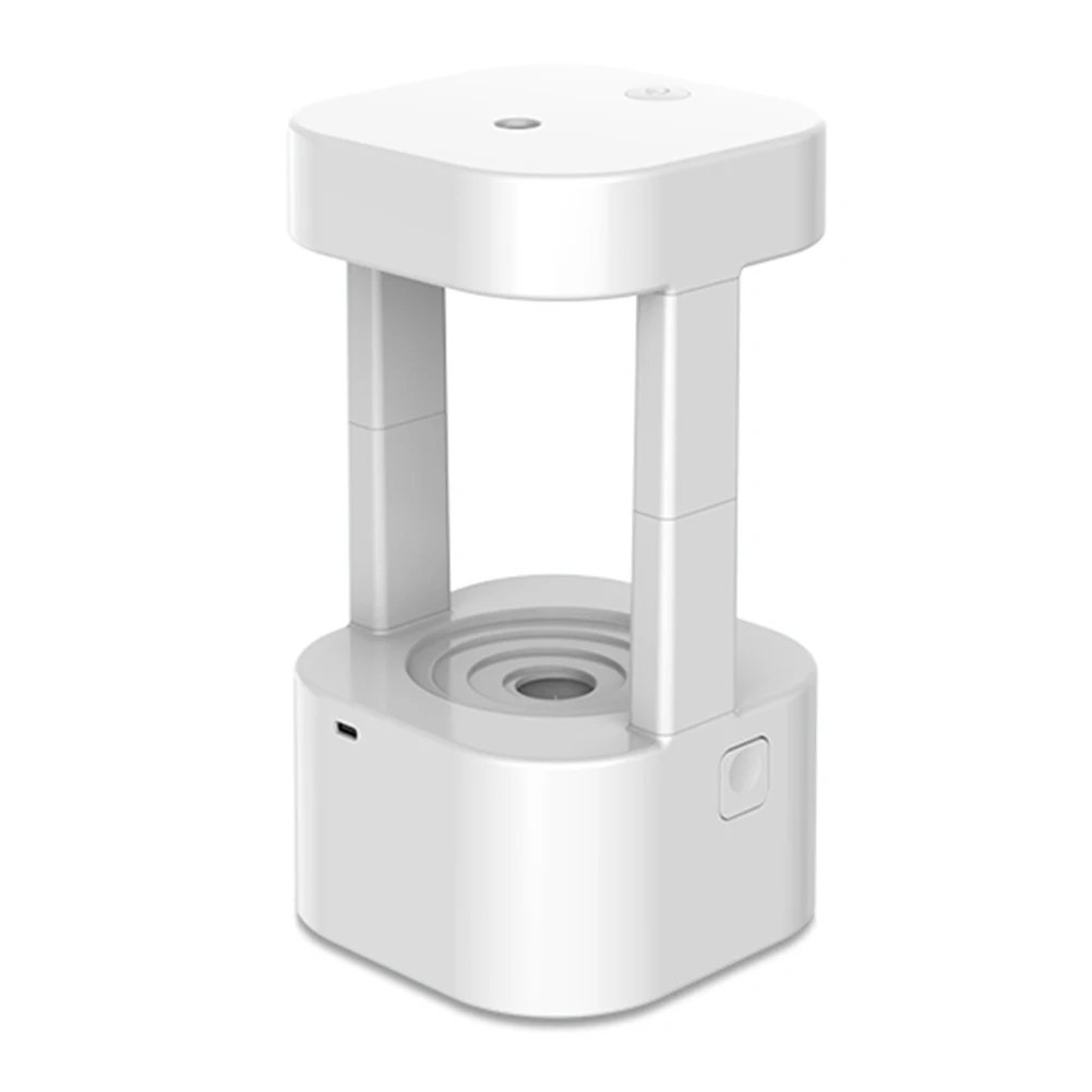 

580ml Anti-gravity Water Drop Humidifier Portable Mist Maker Fogger with Atmosphere Light for Bedroom Home Office