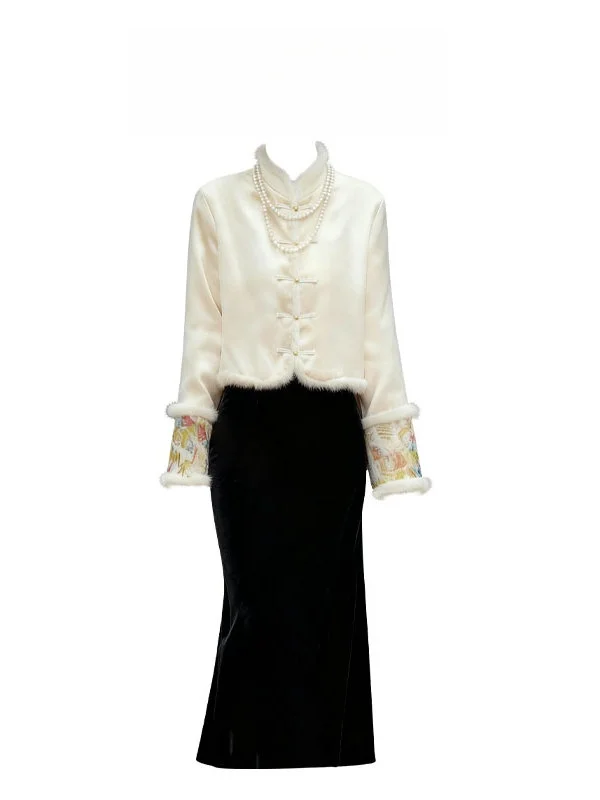 

Stunning Early Autumn Korean Style Atmosphere Elegant Women's Set Fashionable Embroidered T-Shirt Cardigan Chic Autumn Winter...