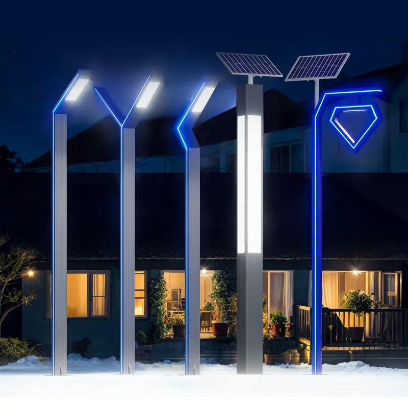 Outdoor Ac Lamp Pole Waterproof Villa 3 Meters Light Garden square Motion Lights Acrylic Landscape Garden Light