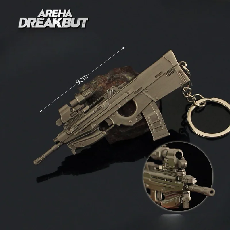 9 センチメートルアリーナブレイクアウトゲーム周辺機器刺繍スプリングナイフミニ Weapo モデル金属キーホルダー装飾品ペンダントギフトおもちゃ子供