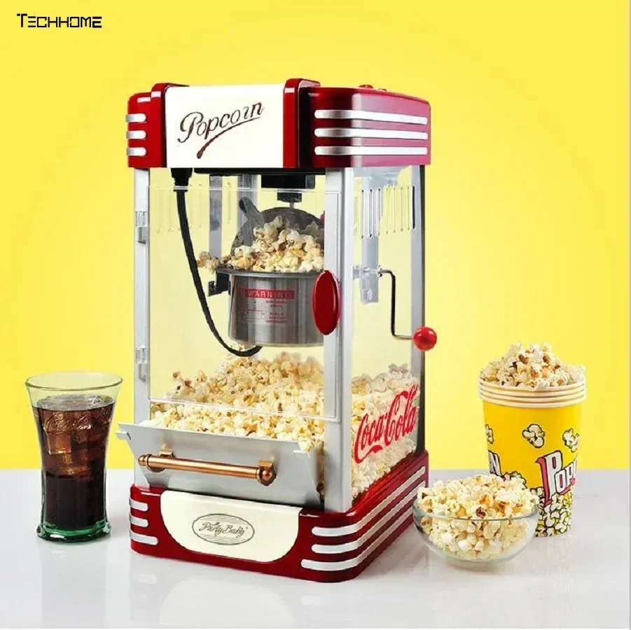 Popcorn machine small ground stall household small hot air popcorn machine electric popcorn machine new style