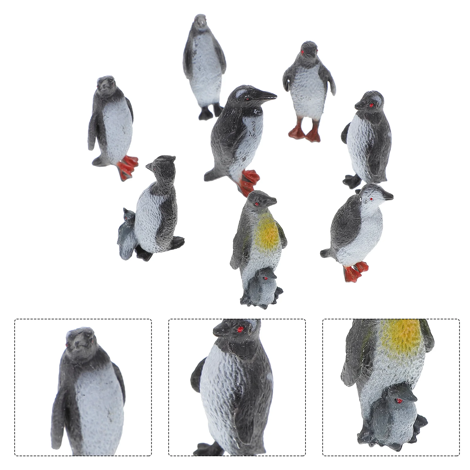 

8pcs Plastic Ocean Animal Penguin Figure Model Preschool Kids Playthings Model Plastic Penguin Toys Set