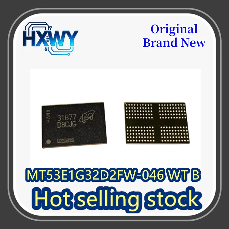 

(1/5 piece) MT53E1G32D2FW-046 WT:B Silkscreen D8GJG FBGA200 Memory Chip, Brand New Original