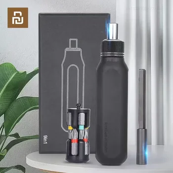 Xiaomi-Juego de destornilladores de trinquete 37 en 1 con varilla de extensión, herramientas manuales para reparación de ordenadores y teléfonos móviles, destornillador magnético