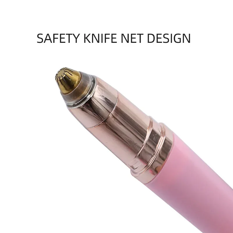 Elektryczny trymer do brwi Akumulatorowy trymer do brwi Damska mini golarka Depilator Kompaktowy kształt pióra Brzytwa do brwi Przenośna