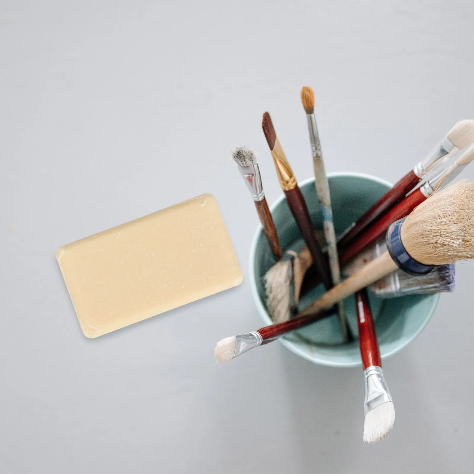 

1Pcs Pen Washing Soap Small Portable Painting Brush Cleaner for Home Classroom Outdoor Use Artist Cleaning Tool