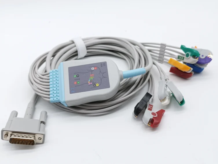 kmtkeramed Compatible For Bionet Cardiocare 2000/cardiotouch3000 One Piece 10Leads Cable With Leadwire clips AHA